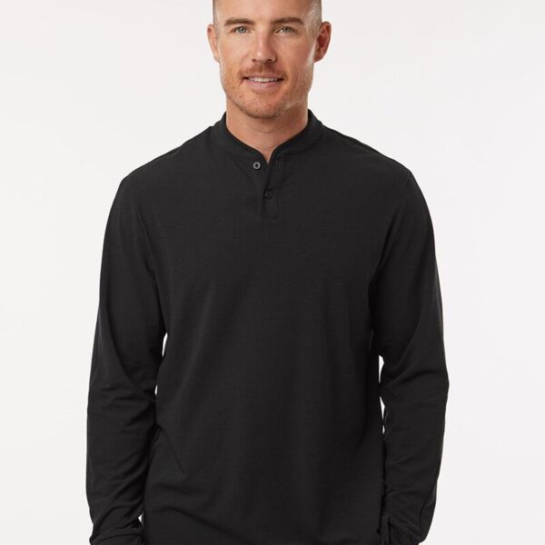 Adidas Men's Henley Long Sleeve T-Shirt A597 Men's Henley Long Sleeve T-Shirt Thumbnail