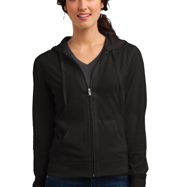 District Women's Fitted Jersey Full Zip Hoodie DT2100 Women's Fitted Jersey Full Zip Hoodie Thumbnail