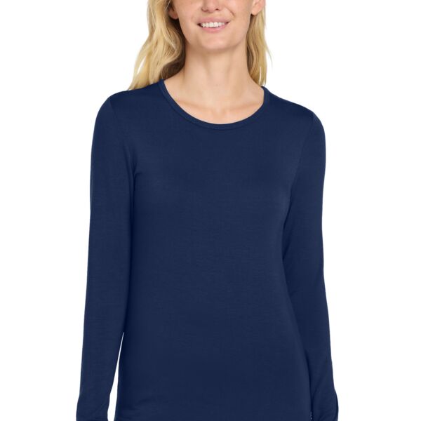 Wink Women's Long Sleeve Layer Tee WW4029 Women's Long Sleeve Layer Tee Thumbnail