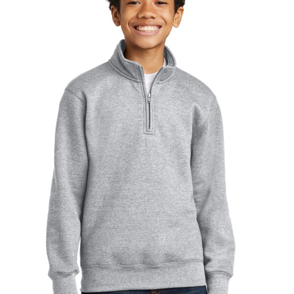 Port & Company Youth Core Fleece 1/4 Zip Pullover Sweatshirt PC78YQ Youth Core Fleece 1/4 Zip Pullover Sweatshirt Thumbnail