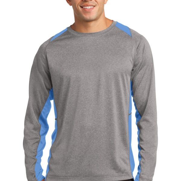 Sport Tek BFP - Long Sleeve Heather Colorblock Contender Tee ST361LS BFP - Long Sleeve Heather Colorblock Contender Tee Thumbnail