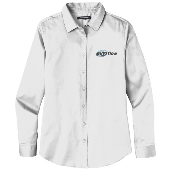 AF - Women's Twill Button-Up, Long-Sleeve Thumbnail